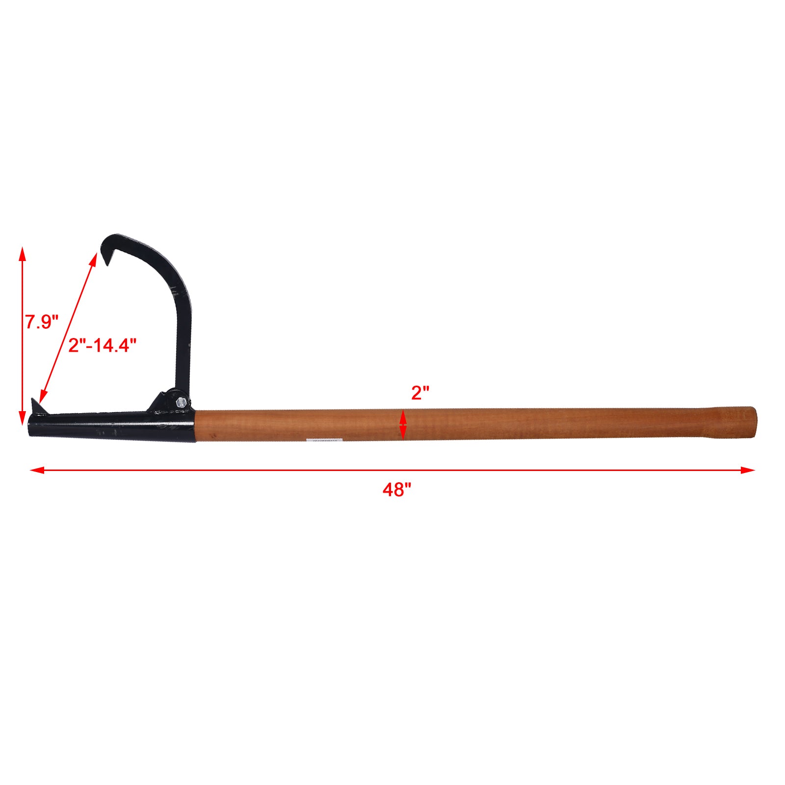 Meckorn 48 Inch Log Peavey Cant Hook | 15 Inch Opening
