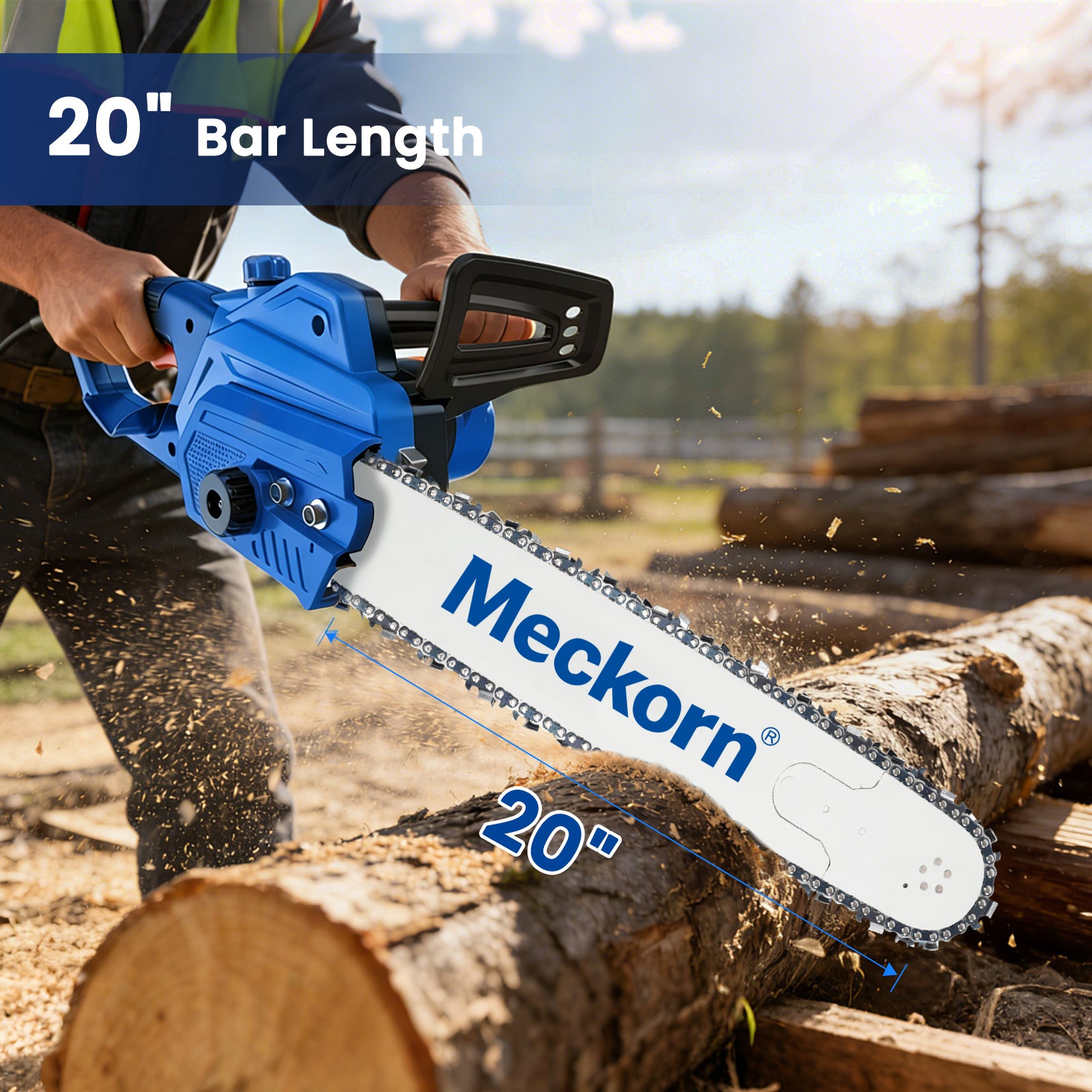 Meckorn 20 Inch Chainsaw Bar & Chain Combo for Stihl MS270, MS360, MS361 | 3/8" .050" 72DL