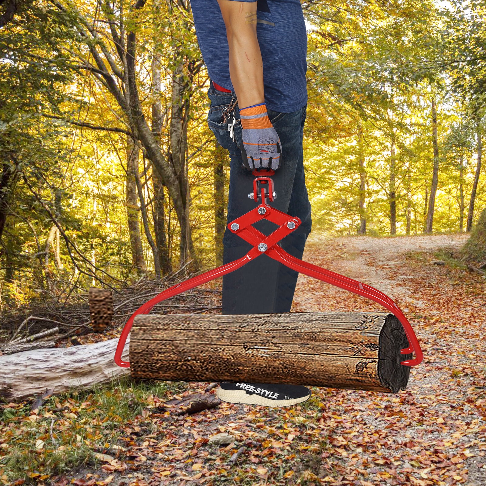 Meckorn 36 Inch Swivel Log Tongs | 3307 lb Steel Log Grapple