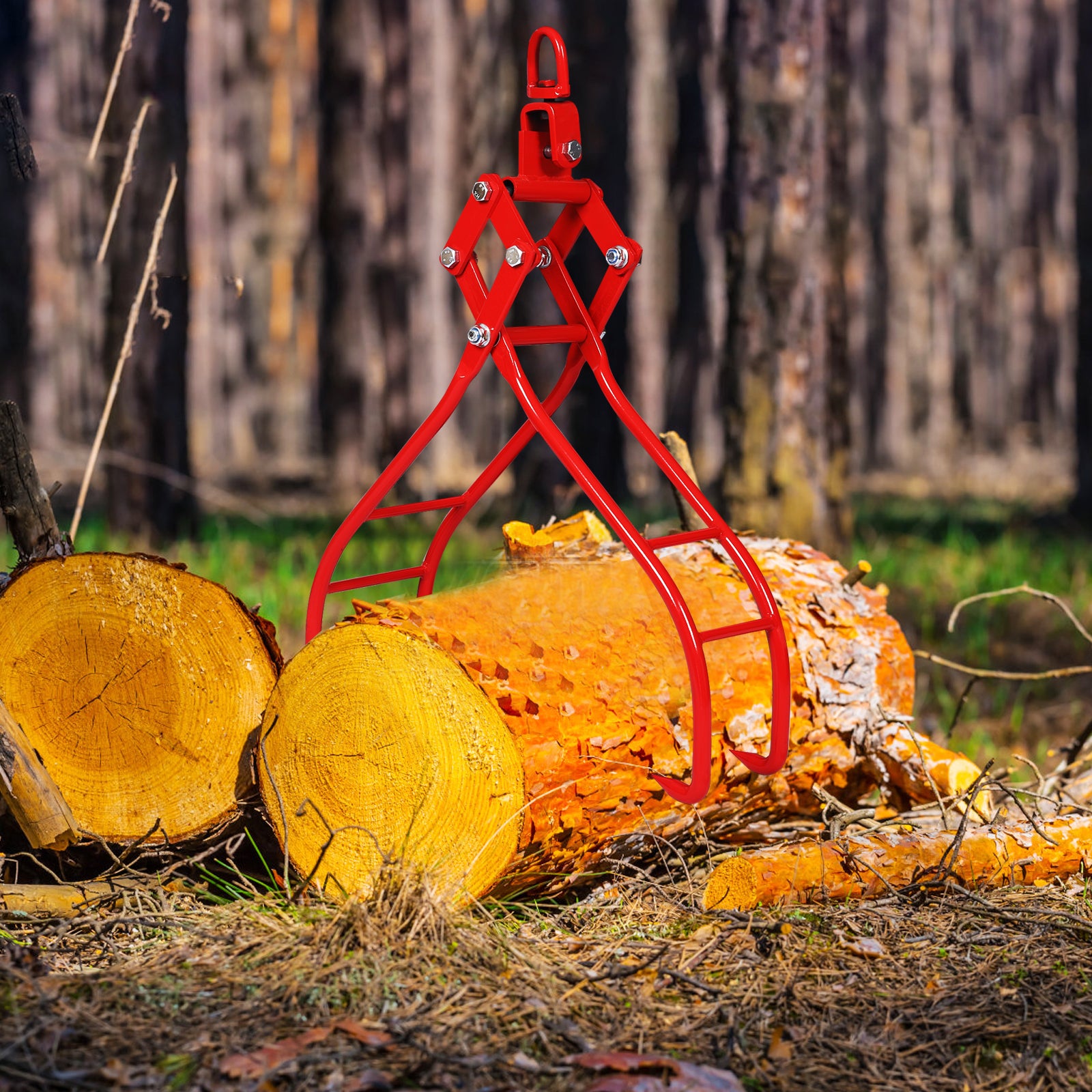 Meckorn 36 Inch Swivel Log Tongs | 3307 lb Steel Log Grapple