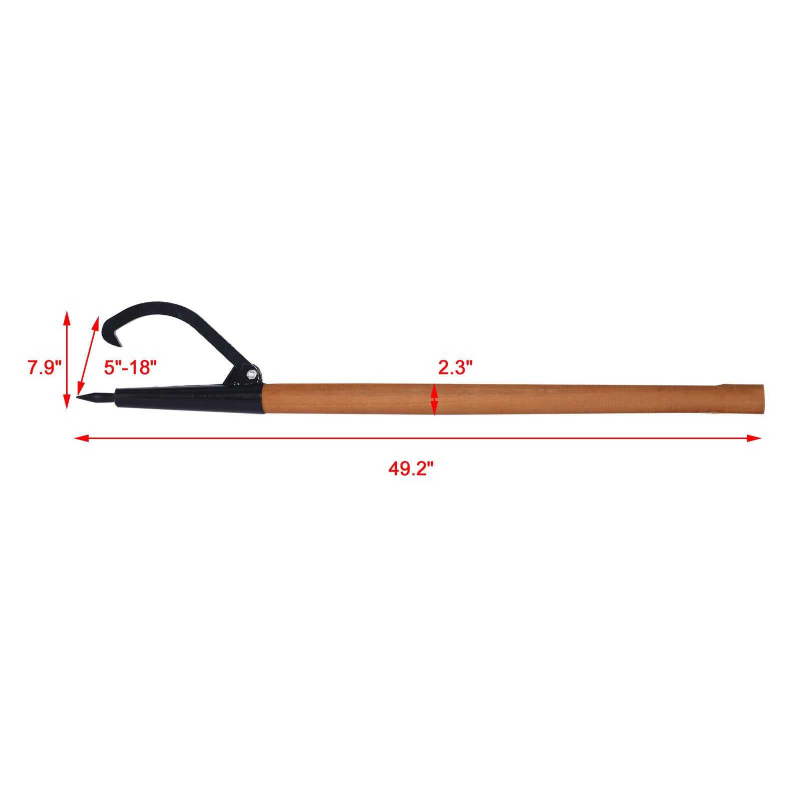 Meckorn 49 Inch Log Peavey Cant Hook | 15.5 Inch Opening