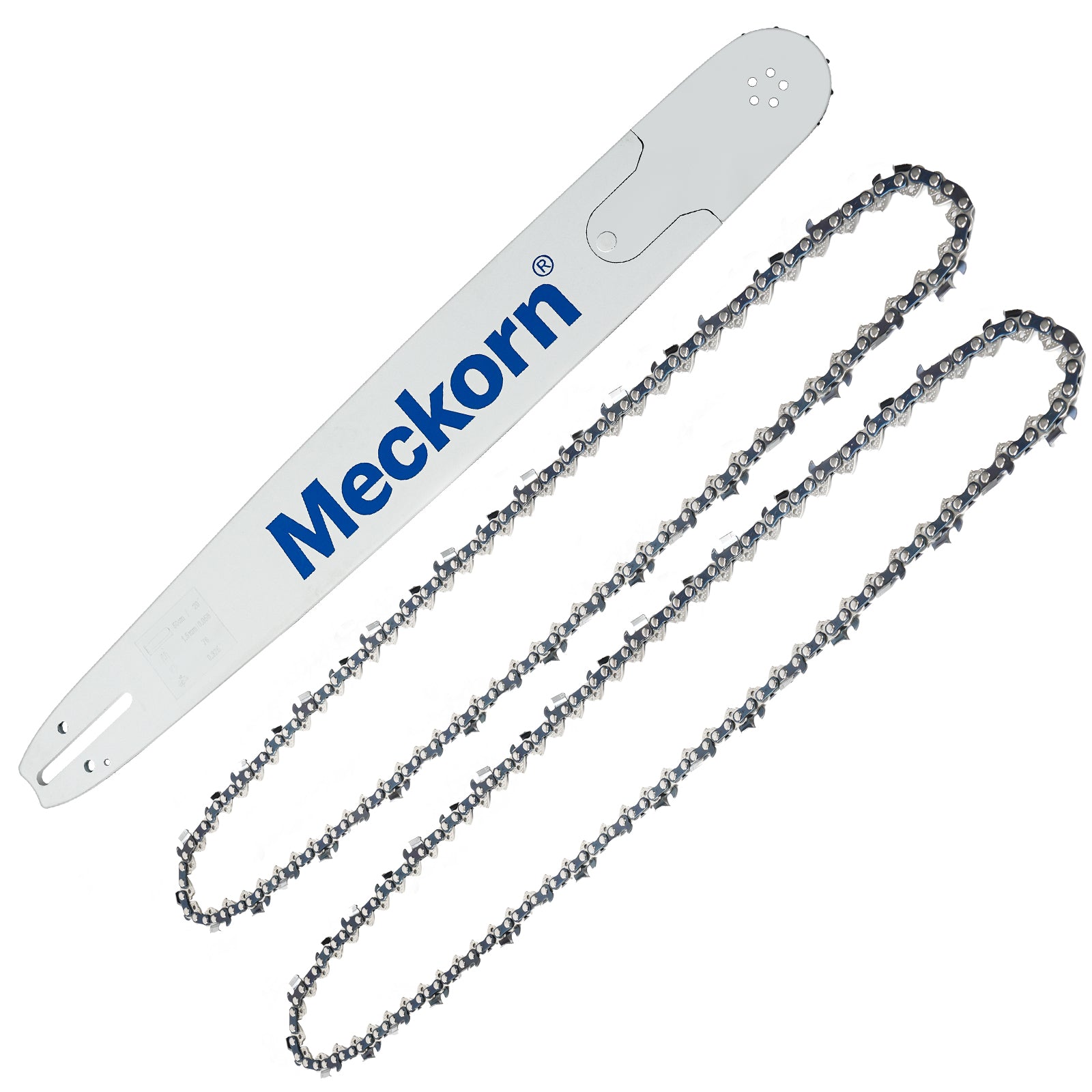 Meckorn 20 Inch Chainsaw Bar & Chain Combo for Husqvarna 460 Rancher, 455 Rancher | 3/8" .050" 72DL